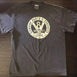 Vintage Ford Motors Men's Tshirt Size Large/L gray color